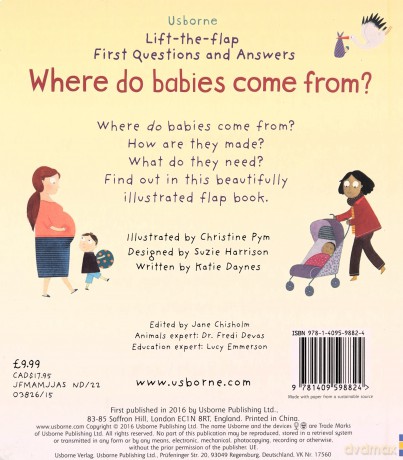Where Do Babies Come From - Katie Daynes [KSIĄŻKA]