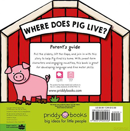 Where Does Pig Live - Roger Priddy [KSIĄŻKA]