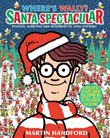 Wheres Wally Santa Spectacular Sticker - Martin Handford [KSIĄŻKA]