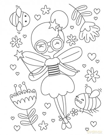 Whimsical Fairies Coloring Book - Clorophyl Editions [KSIĄŻKA]