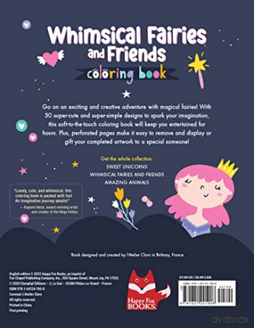 Whimsical Fairies Coloring Book - Clorophyl Editions [KSIĄŻKA]