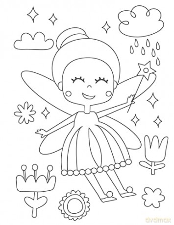 Whimsical Fairies Coloring Book - Clorophyl Editions [KSIĄŻKA]