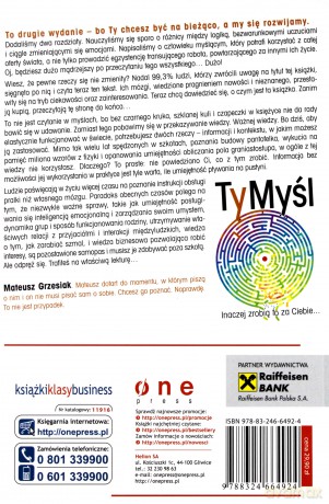 Ty Myśl Inaczej Zrobią To Za Ciebie - Grzesiak M. [KSIĄŻKA]