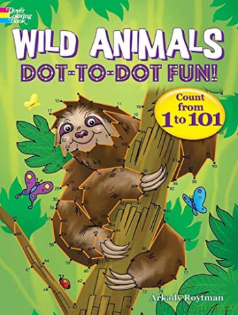 Wild Animals Dot To Dot Fun - Arkady Roytman [KSIĄŻKA]