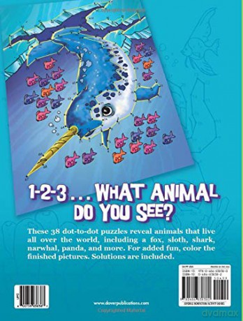 Wild Animals Dot To Dot Fun - Arkady Roytman [KSIĄŻKA]