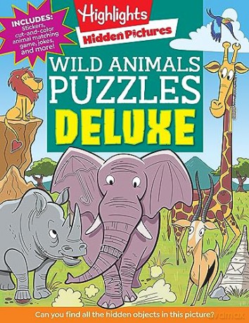 Wild Animals Puzzles Deluxe - Highlights [KSIĄŻKA]