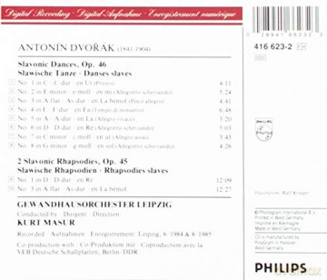 Masur/Gol: Dvorak:Slaw.Taenze [CD]