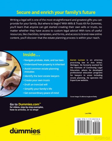 Wills Trusts Kit For Dummies 2nd Edition - Aaron Larson [KSIĄŻKA]