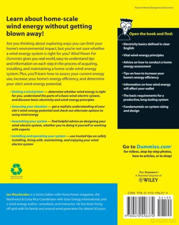 Wind Power Your Home For Dummies - Ian Woofenden [KSIĄŻKA]