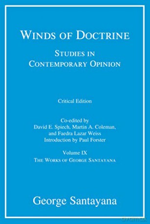 Winds Of Doctrine Critical Edition Volum - George Santayana [KSIĄŻKA]