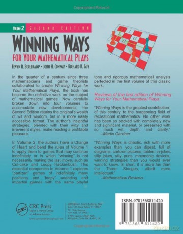 Winning Ways For Your Mathematical Plays - Elwyn R Berlekamp [KSIĄŻKA]