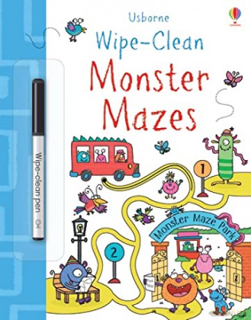 Wipe Clean Monster Mazes - Jane Bingham [KSIĄŻKA]
