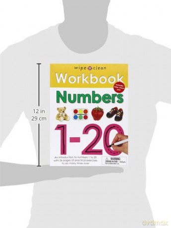 Wipe Clean Workbook Numbers 120 - Roger Priddy [KSIĄŻKA]