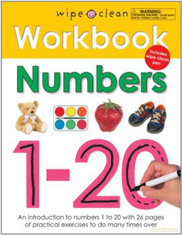 Wipe Clean Workbook Numbers 120 - Roger Priddy [KSIĄŻKA]