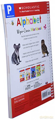Wipeclean Workbook Prek Alphabetscholast - Scholastic [KSIĄŻKA]