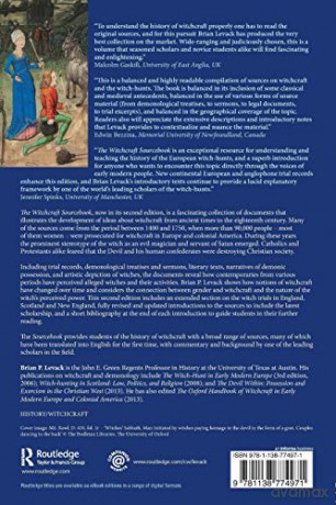 Witchcraft Sourcebook - Brian P (Ed) Levack [KSIĄŻKA]
