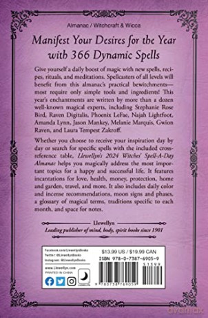 Witches Spell A Day Almanac 2024 - Llewellyn Worldwide [KSIĄŻKA]