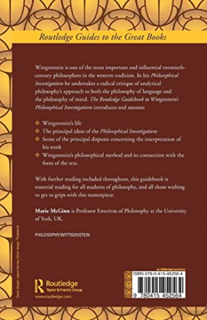 Wittgensteins Philosophical Investigatns - Marie Mcginn [KSIĄŻKA]