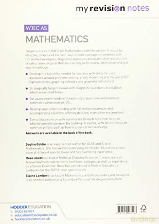 Wjec As Mathematics - Sophie Goldie [KSIĄŻKA]