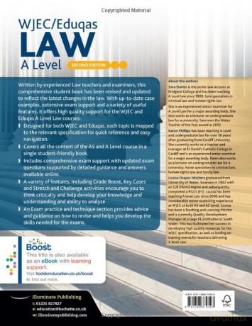 Wjec Eduqas Law A Level Second Edition - Sara Davies Karen Ph [KSIĄŻKA]