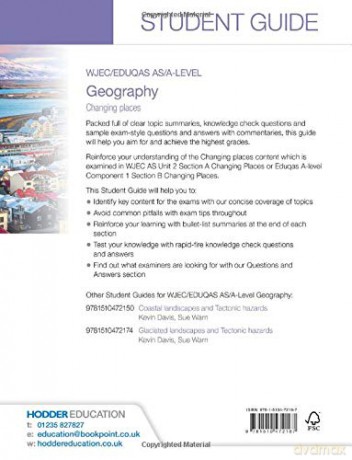 Wjec/Eduqas As/A Geography Changing Plac - Kevin Davis [KSIĄŻKA]