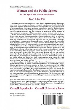 Women And The Public Sphere In The - Landes [KSIĄŻKA]