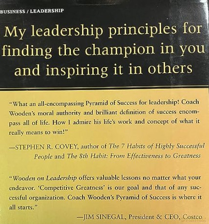 Wooden On Leadership. - John Wooden [KSIĄŻKA]