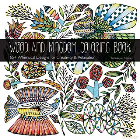 Woodland Kingdom Coloring Book - Toshiyuki Fukuda [KSIĄŻKA]