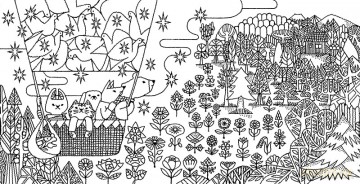 Woodland Kingdom Coloring Book - Toshiyuki Fukuda [KSIĄŻKA]