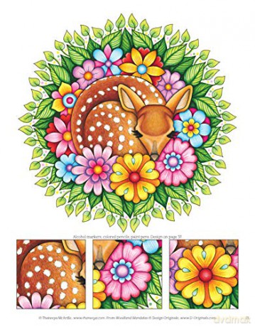 Woodland Mandalas Coloring Book - Thaneeya Mcardle [KSIĄŻKA]