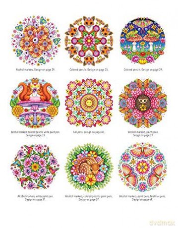 Woodland Mandalas Coloring Book - Thaneeya Mcardle [KSIĄŻKA]