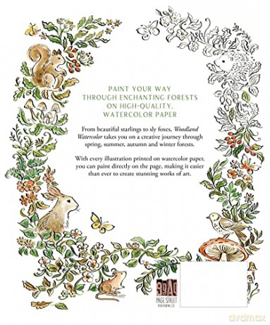 Woodland Watercolor Coloring Workbook - Clare Therese Gray [KSIĄŻKA]