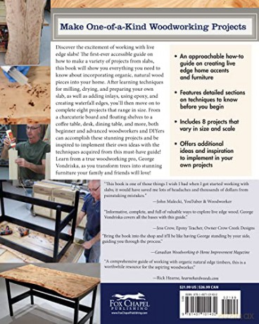 Woodworkers Guide To Live Edge - Vondriska G [KSIĄŻKA]