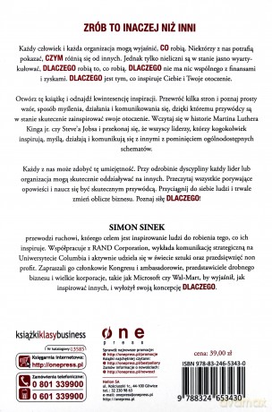 Zaczynaj Od Dlaczego - Sinek Simon [KSIĄŻKA]