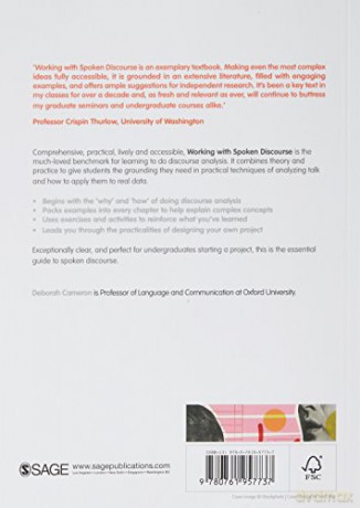 Working With Spoken Discourse - Deborah Cameron [KSIĄŻKA]