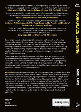 Workplace Learning - Nigel Paine [KSIĄŻKA]