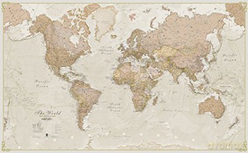 World Antique Laminated Map [KSIĄŻKA]