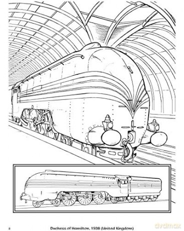 World Of Trains Coloring Book - Arkady Roytman [KSIĄŻKA]