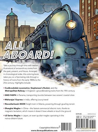 World Of Trains Coloring Book - Arkady Roytman [KSIĄŻKA]