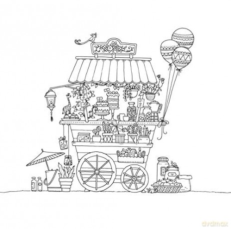 Worlds Of Wonder Coloring Book For Curio - Johanna Basford [KSIĄŻKA]