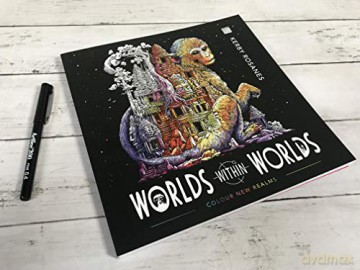 Worlds Within Worlds Colouring Book - Kerby Rosanes [KSIĄŻKA]