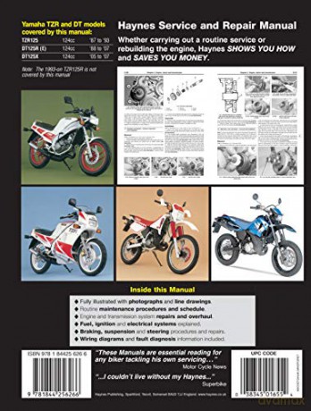 Yamaha Tzr125 '87 To '93 And Dt125r '88 [KSIĄŻKA]