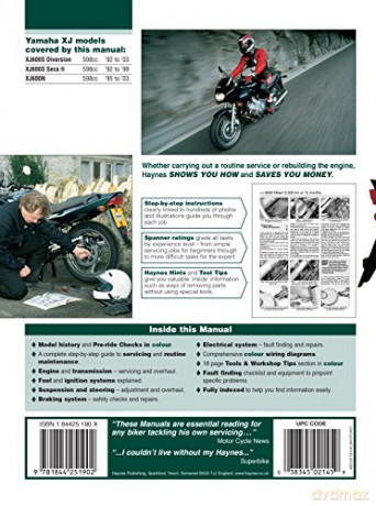 Yamaha Xj600s Diversion Seca Ii Xj600n [KSIĄŻKA]