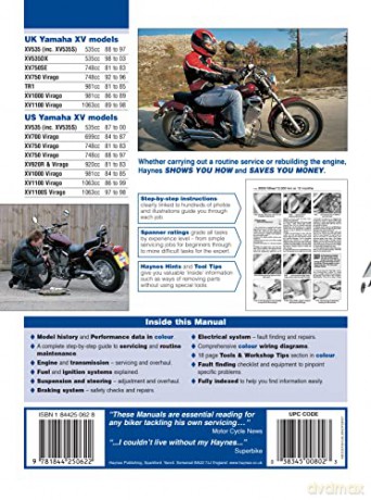 Yamaha Xv (Virago) V-Twins 81 To 0 [KSIĄŻKA]