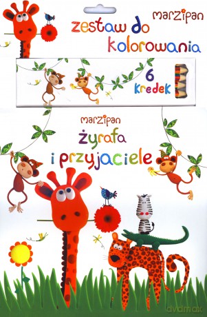 Żyrafa I Przyjaciele Marzipan Zestaw Do Kolorowania [KSIĄŻKA]