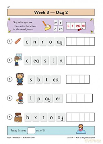 Year 1 English Phonics Autumn Term [KSIĄŻKA]