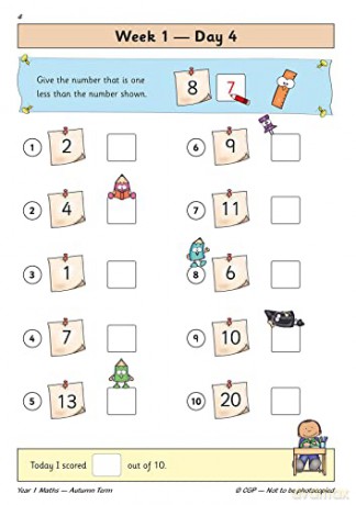 Year 1 Maths Autumn Term Practice Book [KSIĄŻKA]