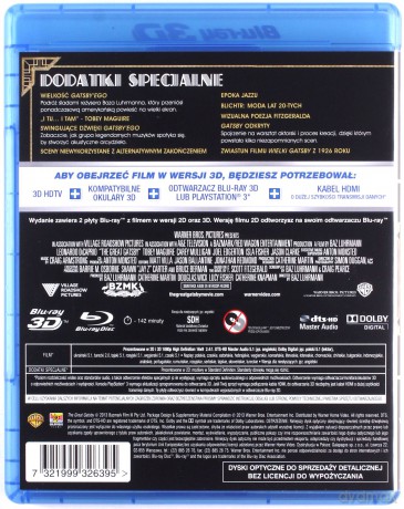 Wielki Gatsby 3D (2013) [Blu-Ray 3D]+[Blu-Ray]