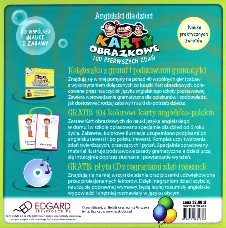 100 Pierwszych Zdań Karty Obrazkowe Angielski Dla Dzieci [KSIĄŻKA]