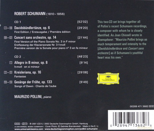 Maurizio Pollini: Schumann:Davidsbudlertanze,Concert [CD]